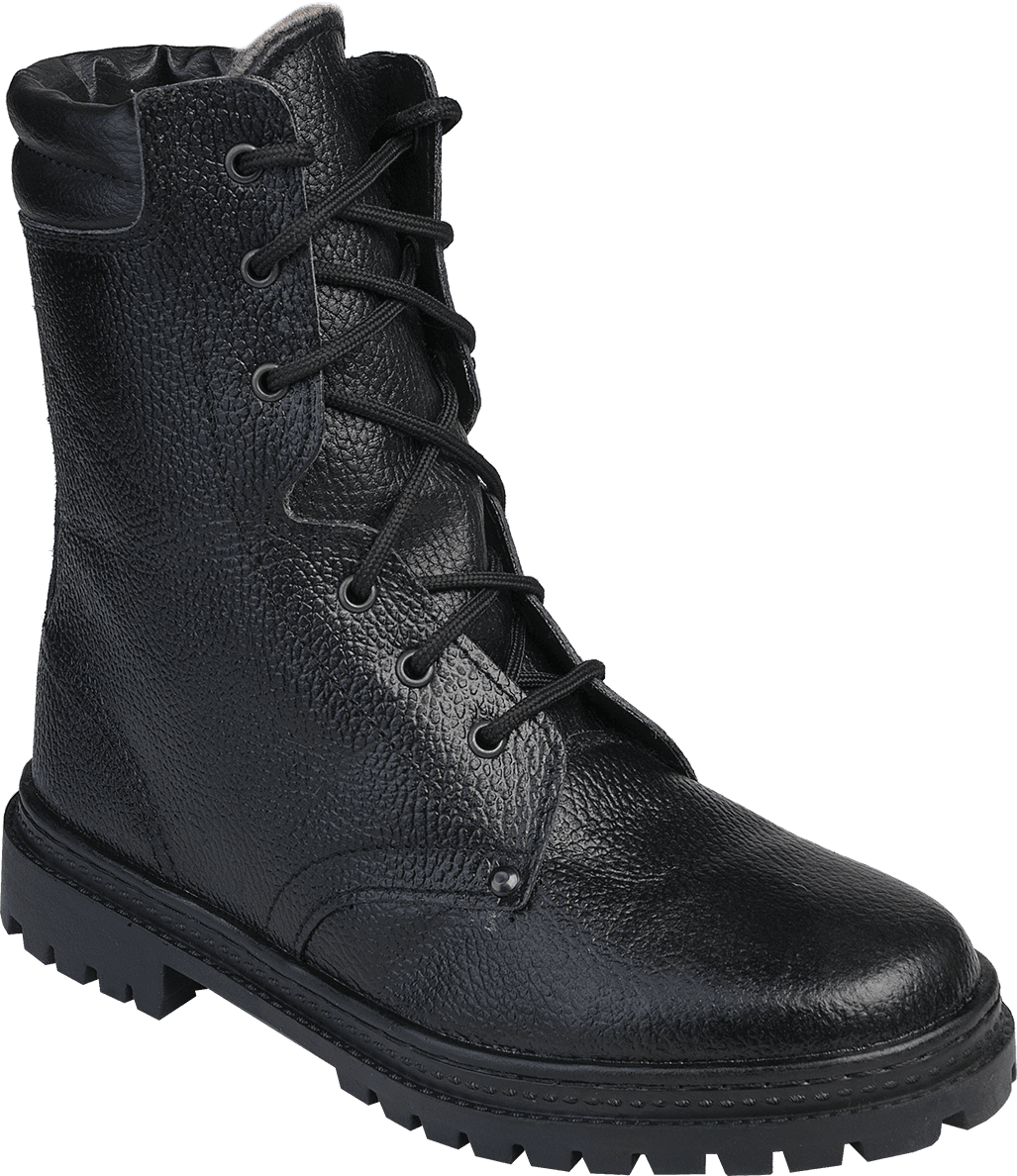 Ботинки ОМОН шерст. мех, борт, юфтевые резина